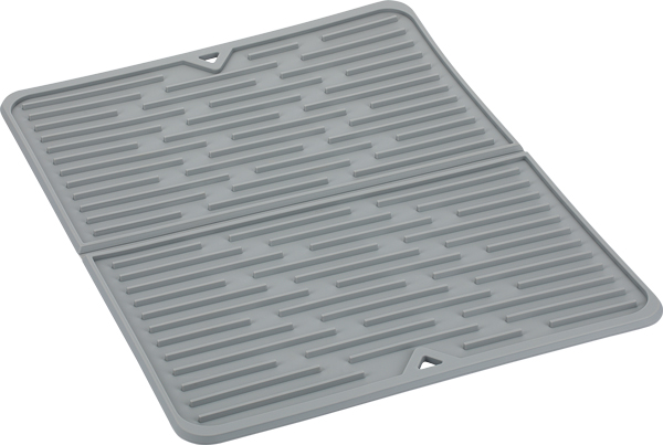 Складной коврик для сушки посуды 40х30см (20х30см) силиконовый, Regent