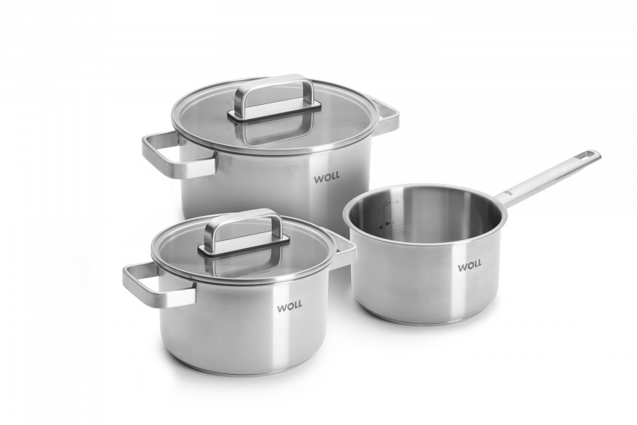 Набор кастрюль WOLL STEEL 3 предмета, Германия