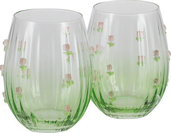 Набор стаканов "ASTI" 2шт., 590мл. (стекло, зеленый), Regent