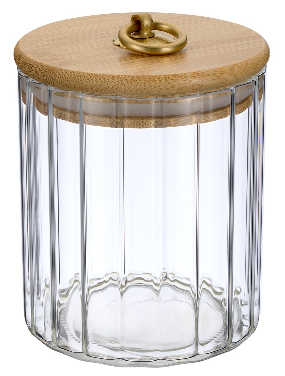 Банка стеклянная "TORRE" с бамбуковой крышкой, 550 мл., Regent