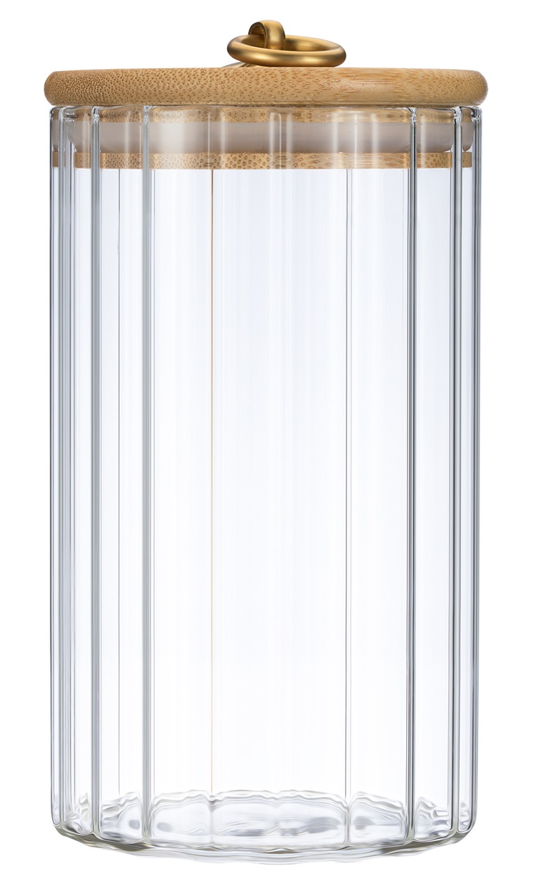 Банка стеклянная "TORRE" с бамбуковой крышкой, 800 мл., Regent