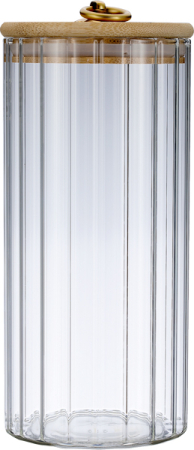 Банка стеклянная "TORRE" с бамбуковой крышкой, 1100 мл., Regent